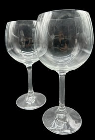 CRYSTAL BALLOON WINE GOBBLETS SET of 2
