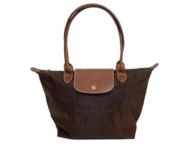 LONGCHAMP NYLON LE PLIAGE TOTE BROWN
