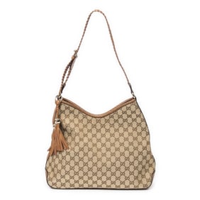 GUCCI MEDIUM MARRAKECH HOBO BEIGE/BROWN