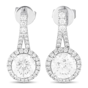 LB EXCLUSIVE 14K GOLD & DIAMOND EARRINGS 2.4 CT