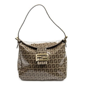 FENDI DOUBLE FLAP TOTE BEIGE/BROWN