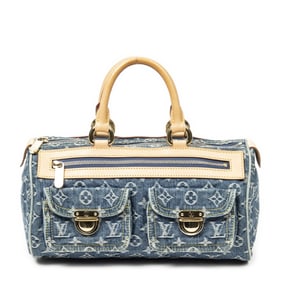 LOUIS VUITTON NEO SPEEDY 30 BLUE HANDBAG