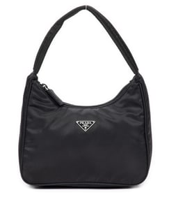 PRADA MINI ZIP HOBO BLACK SHOULDER BAG