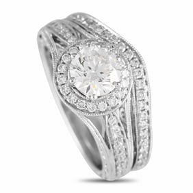 LB EXCLUSIVE 14K GOLD & DIAMOND RING SZ7 1.49 CT