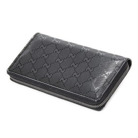 GUCCI GG PIERCE ZIP AROUND WALLET BLACK