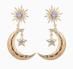 NIB EYECANDY LA ECLIPSE STATEMENT EARRINGS