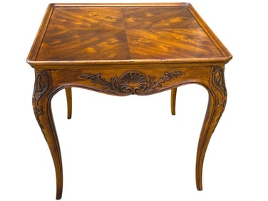HENREDON COUNTRY FRENCH SQUARE SIDE TABLE