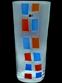 MID MOD MURANO CARLO MORETTI ART GLASS VASE 11"