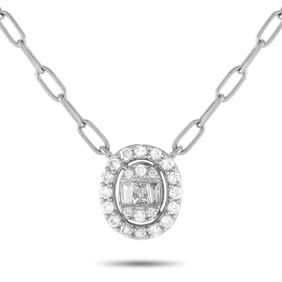 LB EXCLUSIVE 14K DIAMOND LINK NECKLACE 3.7 G