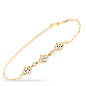 LB EXCLUSIVE 14K YELLOW GOLD DIAMOND BRACELET 1.7G