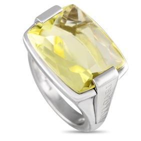 BVLGARI ALLEGRA 18K GOLD CITRINE RING SZ 5