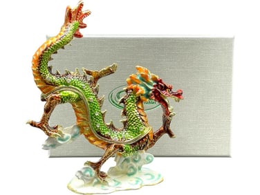 NEW!  DRAGON TRINKET BOX NIB