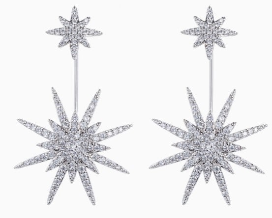 NIB EYECANDY LA NORTH STAR EARRINGS W/ DROP DESIGN (1 of 3)