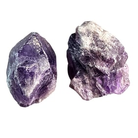322.50 CT ROUGH AMETHYST GEMSTONES LOT OF 2 PCS