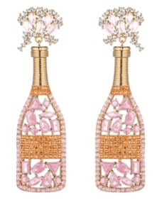 NIB EYECANDY LA POP CHAMPAGNE DROP EARRINGS