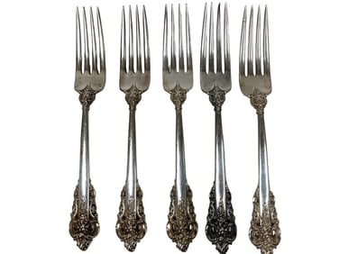 WALLACE GRANDE BAROQUE STERLING SILVER FORKS