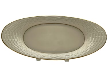LENOX OVAL BASKET WEAVE SERVING PLATTER