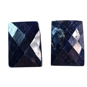 18.45 CT FACETED BLUE SAPPHIRE GEMSTONES