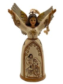 JIM SHORE SIGNED NATIVITY ANGEL ORNAMENT