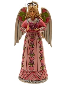 JIM SHORE BREAST CANCER ANGEL ORNAMENT