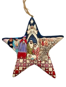 JIM SHORE NATIVITY STAR ORNAMENT