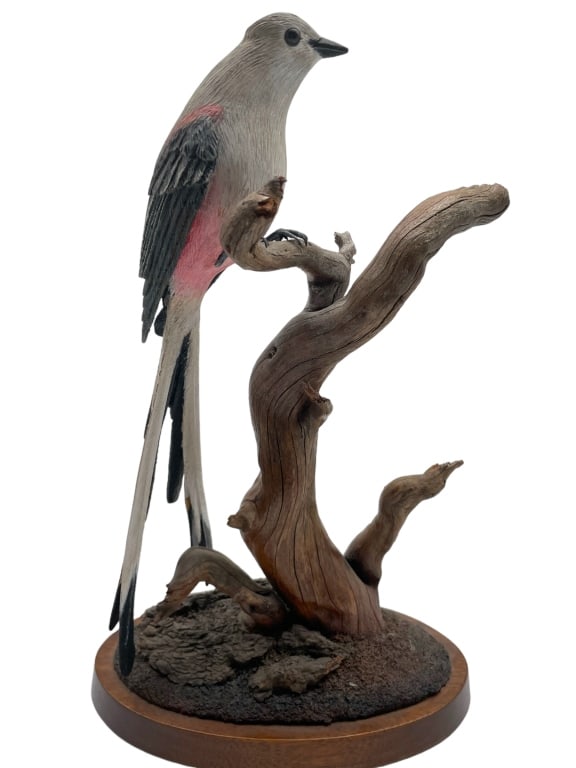 HACHIRO GOTO SCISSOR TAIL BIRD STATUE 13.5" (1 of 7)