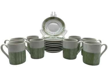 LAGUNA ESPRESSO SET OF 8 CUPS AND SAUCERS