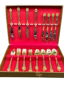 OXFORD HILL STAINLESS JAPAN FLATWARE SET SERVICE 8