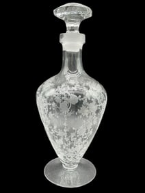 CAMBRIDGE GLASS CHANTILLY PATTERN DECANTER