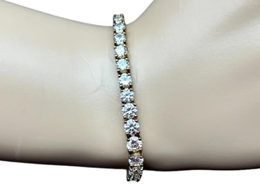 STERLING SILVER TENNIS BRACELET 7"
