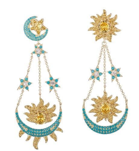 NEW!  EYE CANDY PHOEBE  SIN AND MOON EARRINGS (1 of 2)