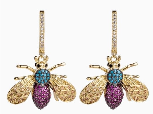 NEW! EYE CANDY VOLAR BEE EARRINGS (1 of 2)