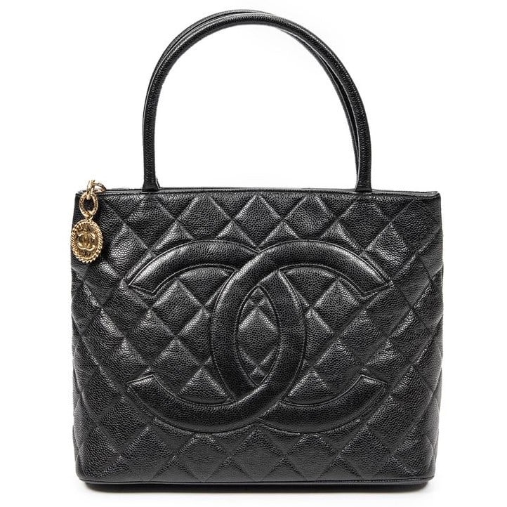 CHANEL CC TIMELESS MEDALLION CAVIAR LEATHER TOTE (1 of 6)