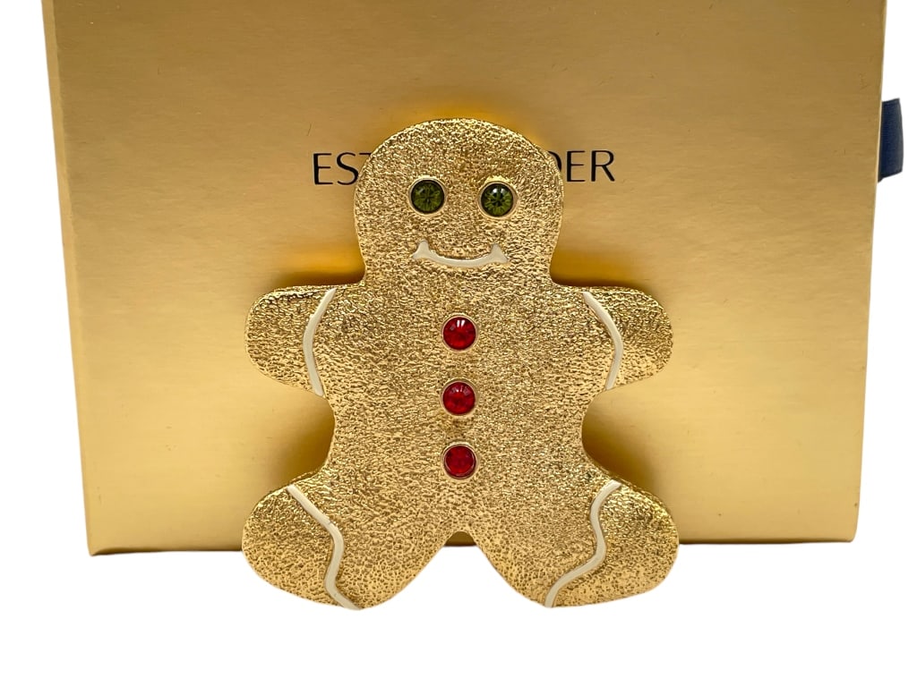 NIB ESTEE LAUDER COMPACT SOLID PERFUME HOLIDAY (1 of 8)