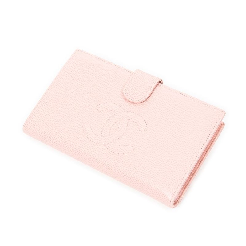 PRETTY IN PINK CHANEL FRENCH PURSE WALLET (1 of 4)