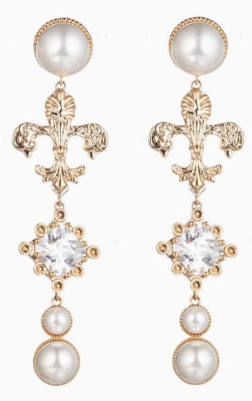 NIB EYECANDY LA FLUER DE LIS EARRINGS (1 of 3)