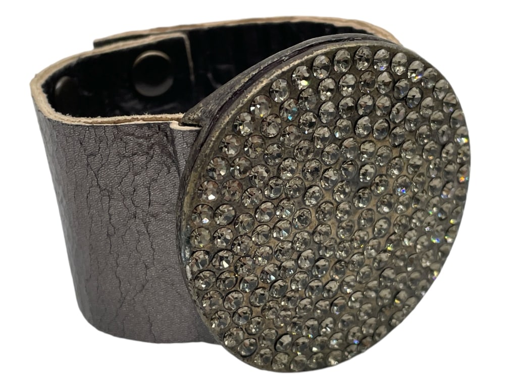 VTG SIGNED REBEL METALIC SNAP BRACELET NWT $160 (1 of 5)