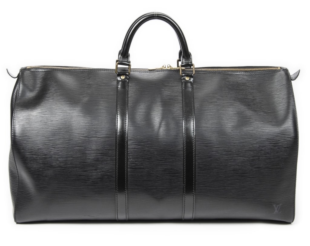 LOUIS VUITTON KEEPALL 55 BLACK TRAVEL BAG (1 of 12)