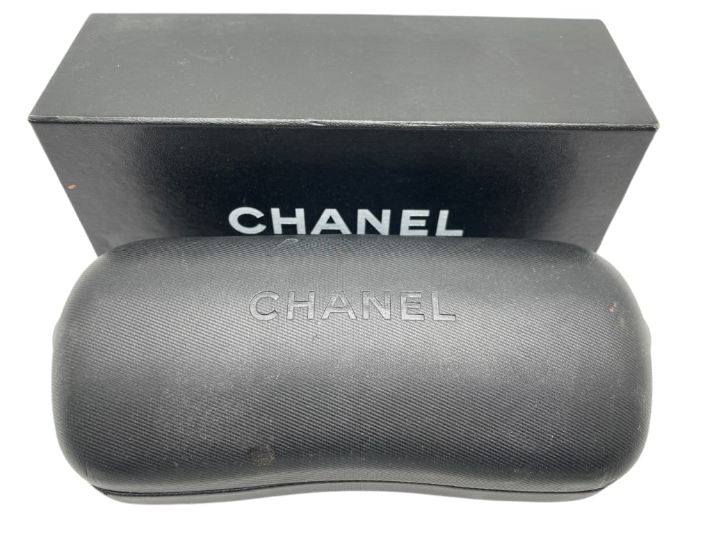 CHANEL SUNGLASSES BOX AND CASE 7" X 3" (1 of 9)