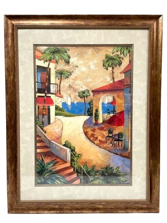 ELLI MILAN RIVIERA II FRAMED PRINT 45" (1 of 2)