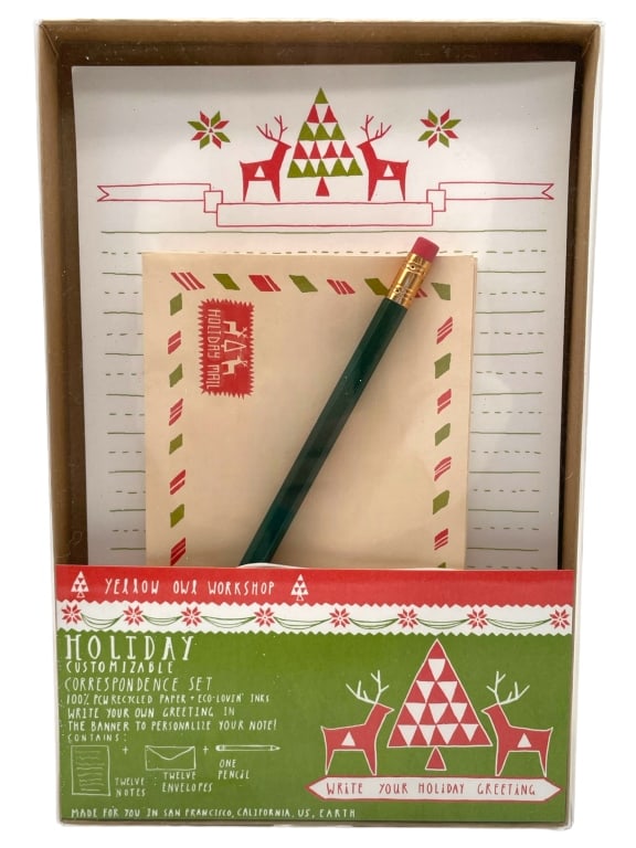 NIB YELLOW OWL WORKSHOP HOLIDAY CORRESPONDENCE SET (1 of 3)