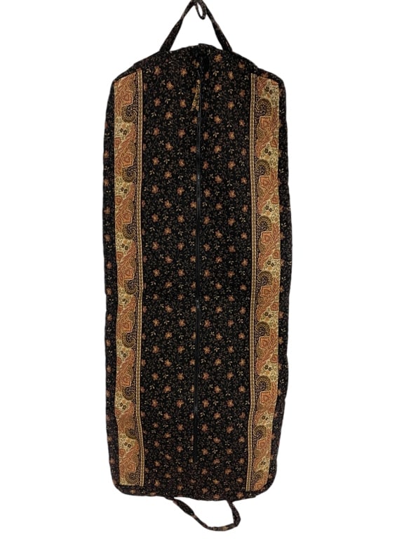 VINTAGE VERA BRADLEY BLACK FLORAL GARMENT BAG (1 of 4)