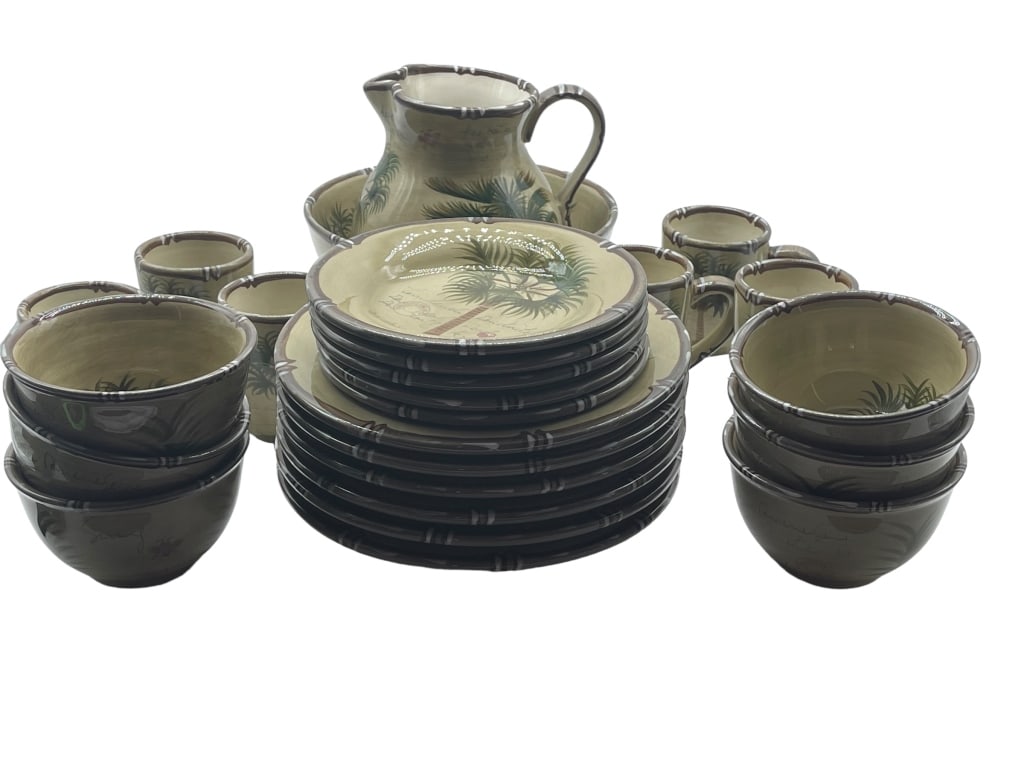 TOMMY BAHAMA STYLE PALM TREE CHINA SET (1 of 3)