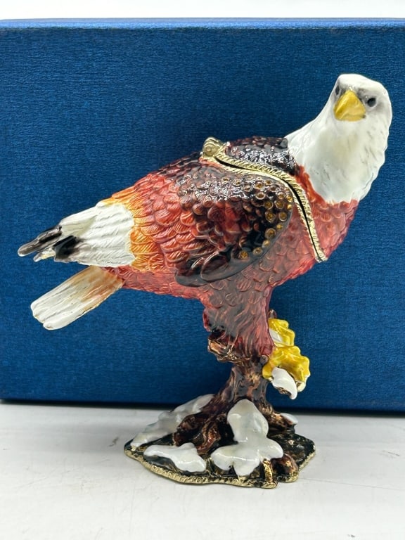 JAY STRONGWATER STYLE EAGLE TRINKET BOX (1 of 3)