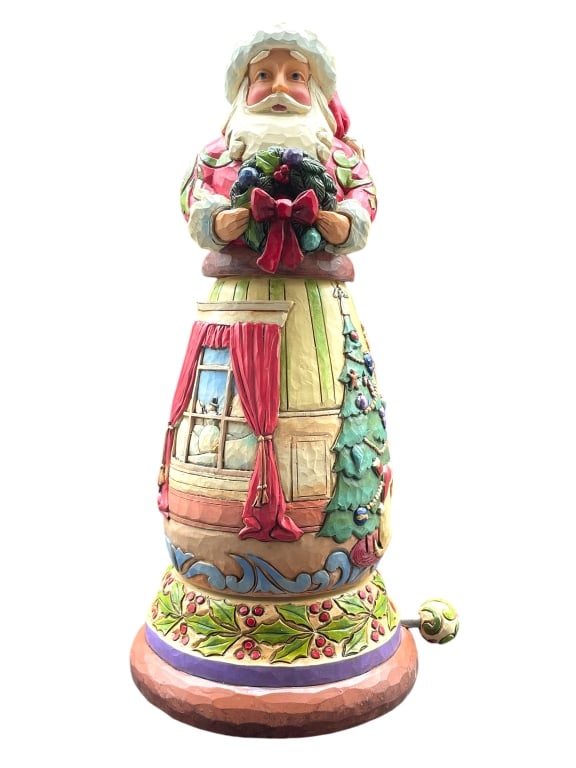 NEW! NIB "ALL IS MERRY AND BRIGHT" SANTA MUSICAL: NEW! NIB "ALL IS MERRY AND BRIGHT" SANTA WITH ROTATING CHRISTMAS SCENE MUSICAL. TUNE: "DECK THE HALLS" -NEW! NIB -APPROX 10" TALL -JA 110424 #6 ***Please note that due to limited storage space, all it