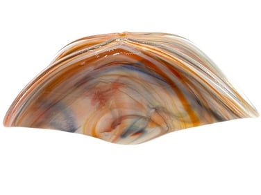 MURANO ART GLASS BOWL TABLE CENTERPIECE