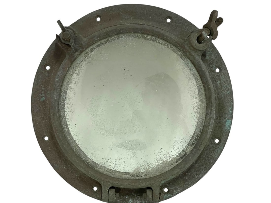 SHIPWRECK BRASS NAUTICAL PORTHOLE WINDOW (1 of 8)