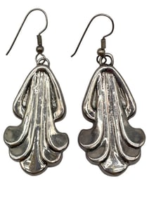 VINTAGE 925 VICTORIAN STYLE EARRINGS 13.48G