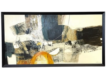 M. PIOVAN LARGE ABSTRACT ART PRINT 56.5"