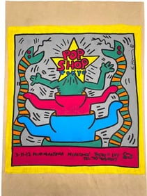 AFTER KEITH HARING POP SHOP DRAWING ON PAPER 11.5"